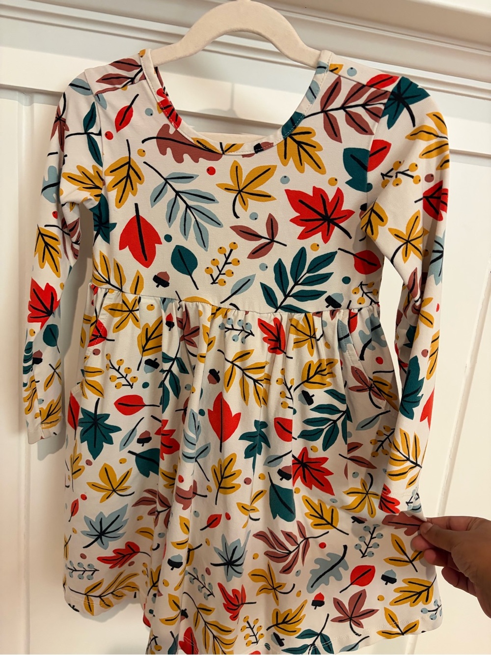 Hanna andersson Long Sleeve fall Print Dress